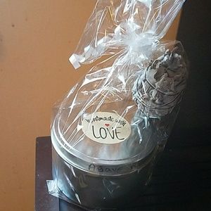 Candles with white sage